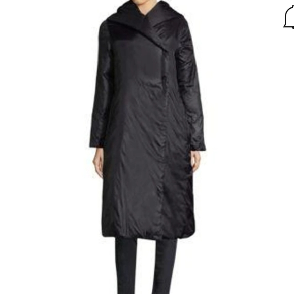 Eileen Fisher Shawl Collar Puffer Coat 